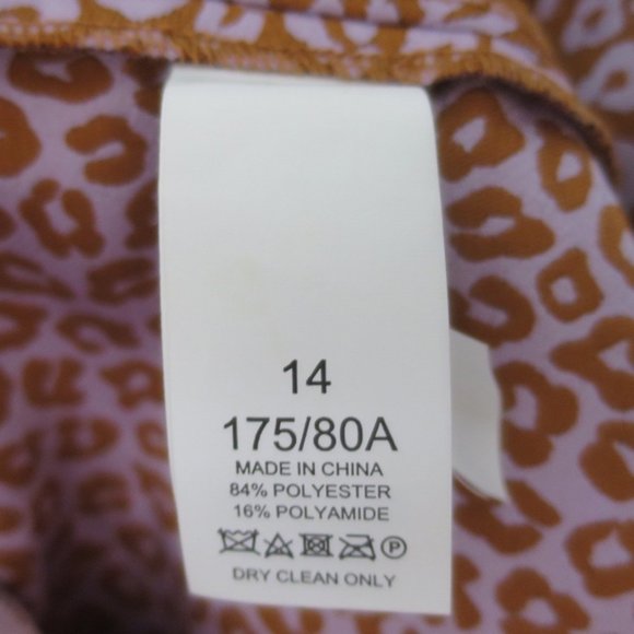 Kate Spade Leopard Jacquard Pant Size 14 - Picture 11 of 12